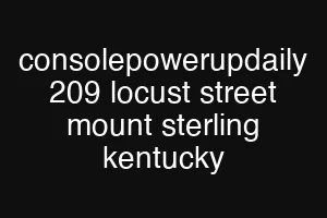 consolepowerupdaily 209 locust street mount sterling kentucky